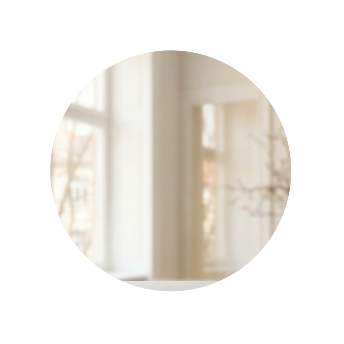 Signature Frameless Round Mirror