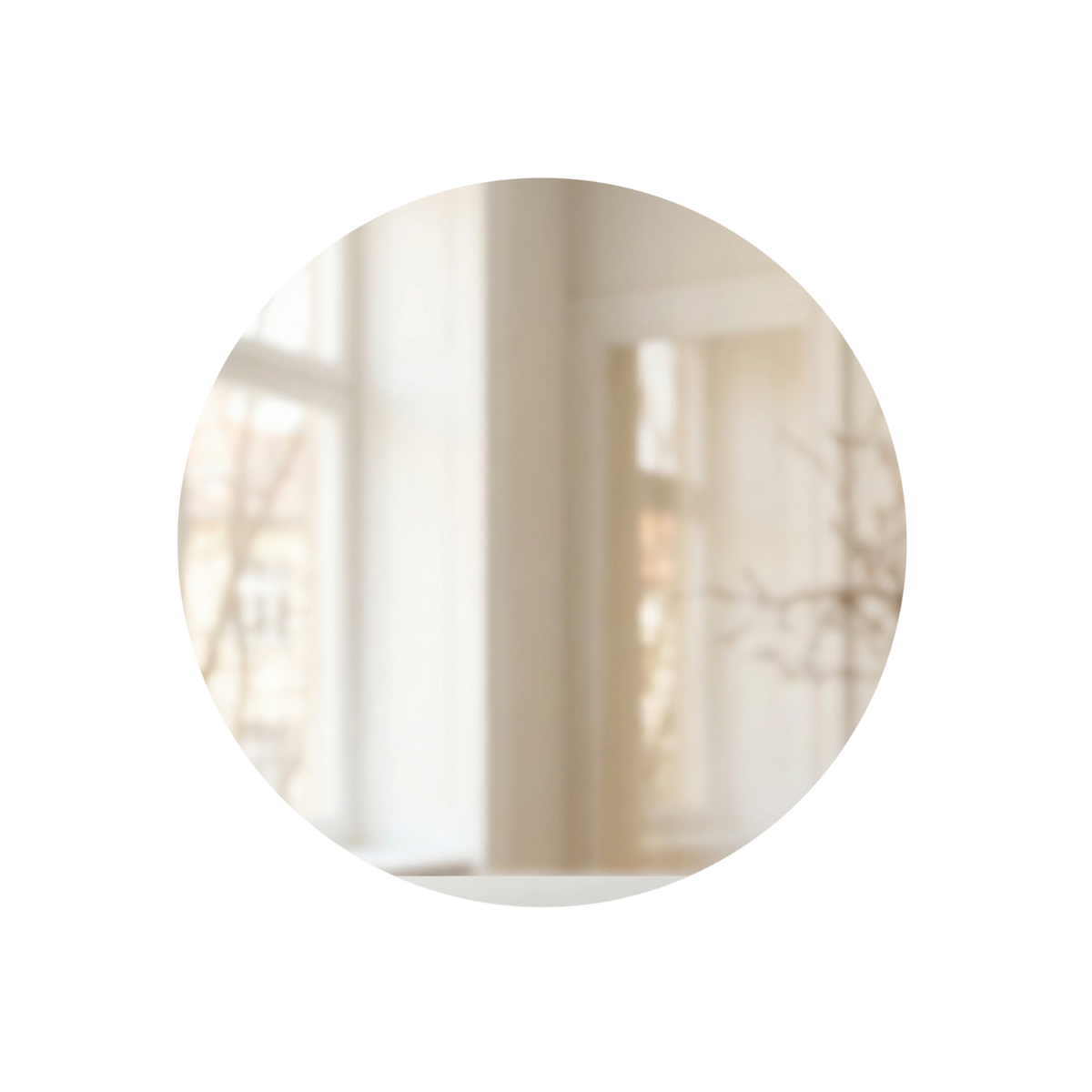 Signature Frameless Round Mirror