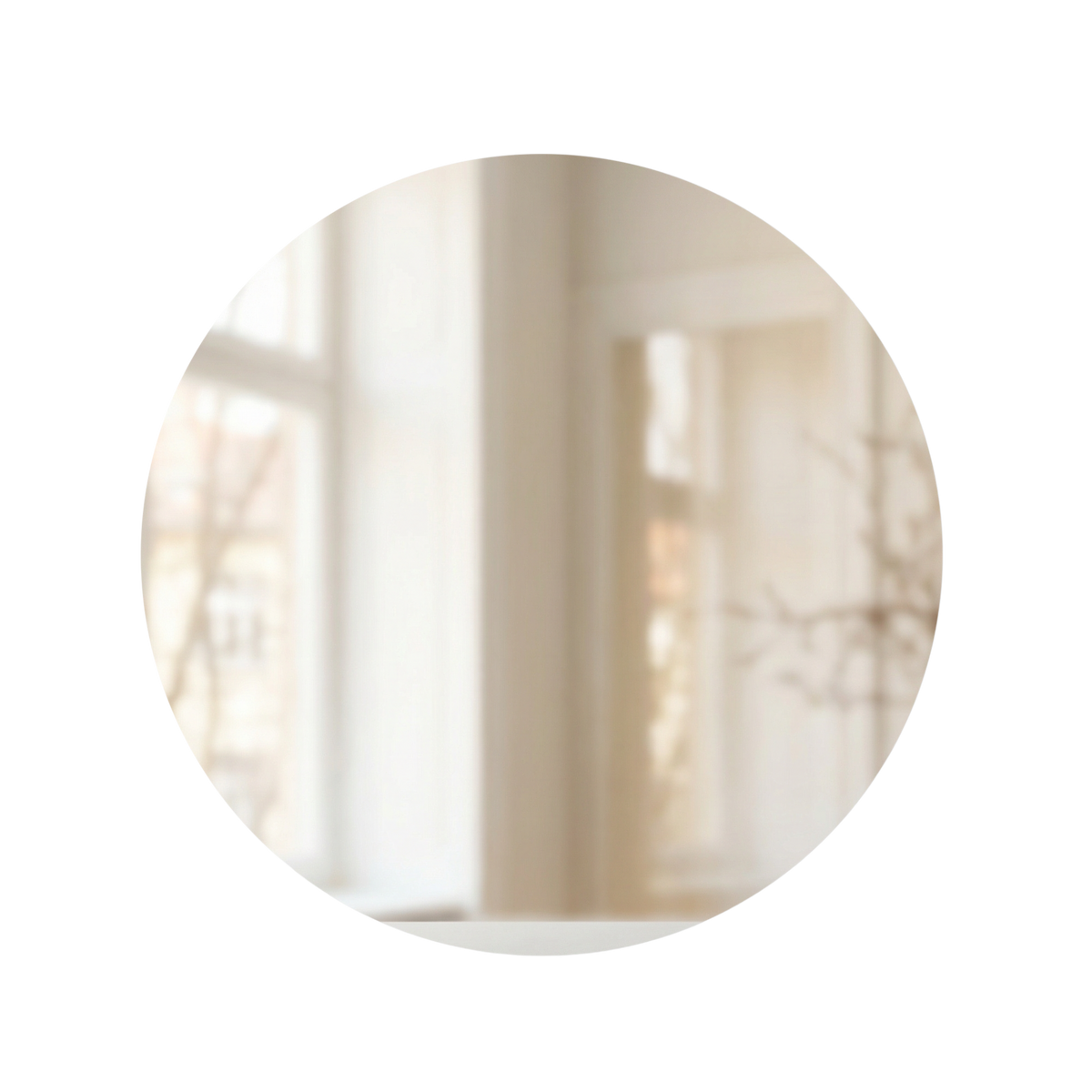 Signature Frameless Round Mirror