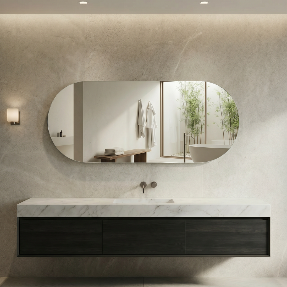 Signature Frameless Pill Mirror