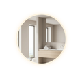 Signature Frameless Round Front-Lit LED Mirror