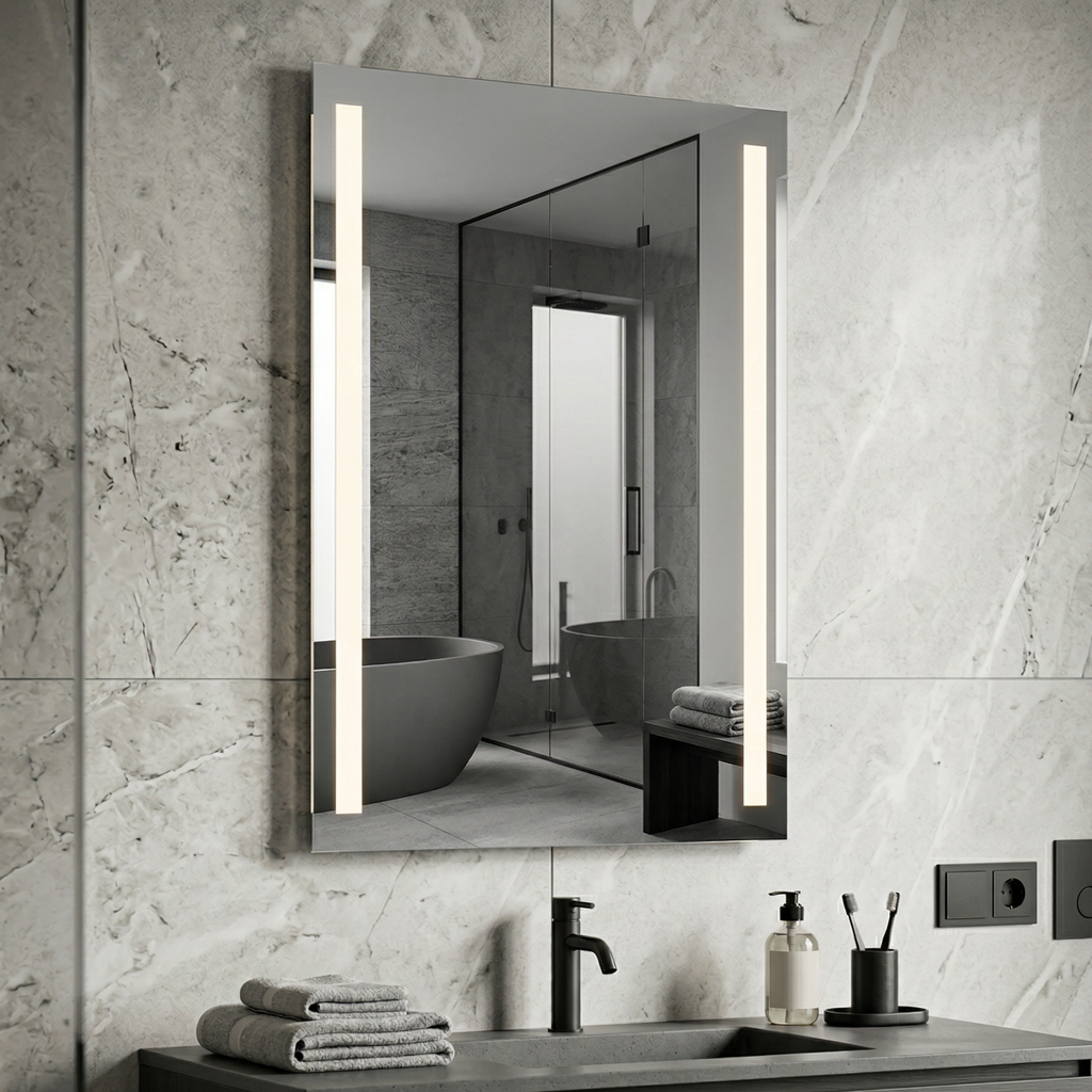 Signature Frameless Rectangular Front-Lit Stripe LED Mirror