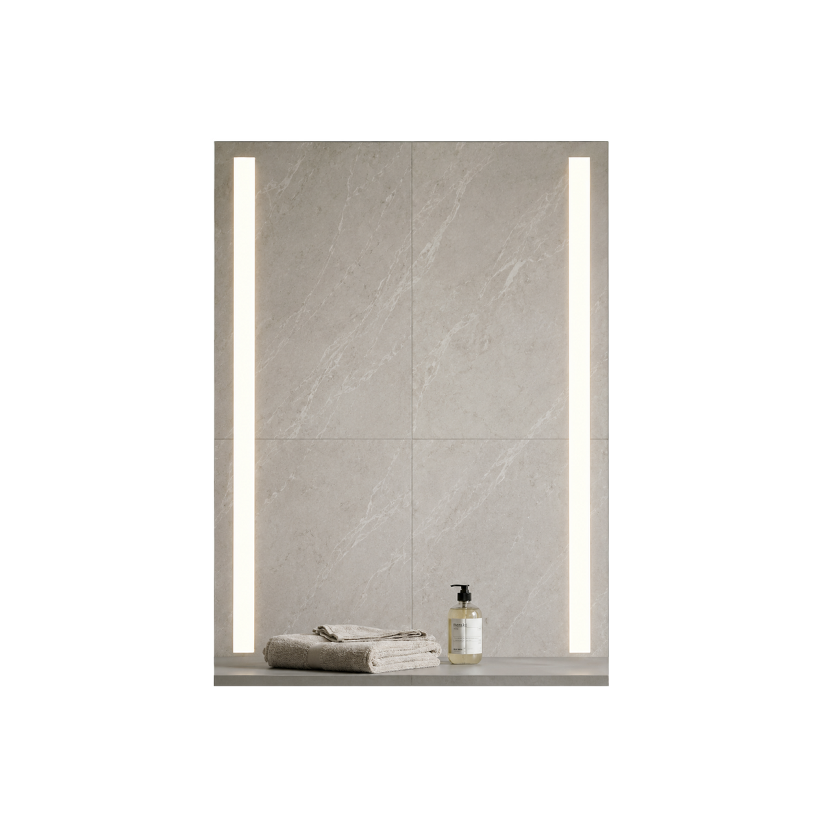 Signature Frameless Rectangular Front-Lit Stripe LED Mirror