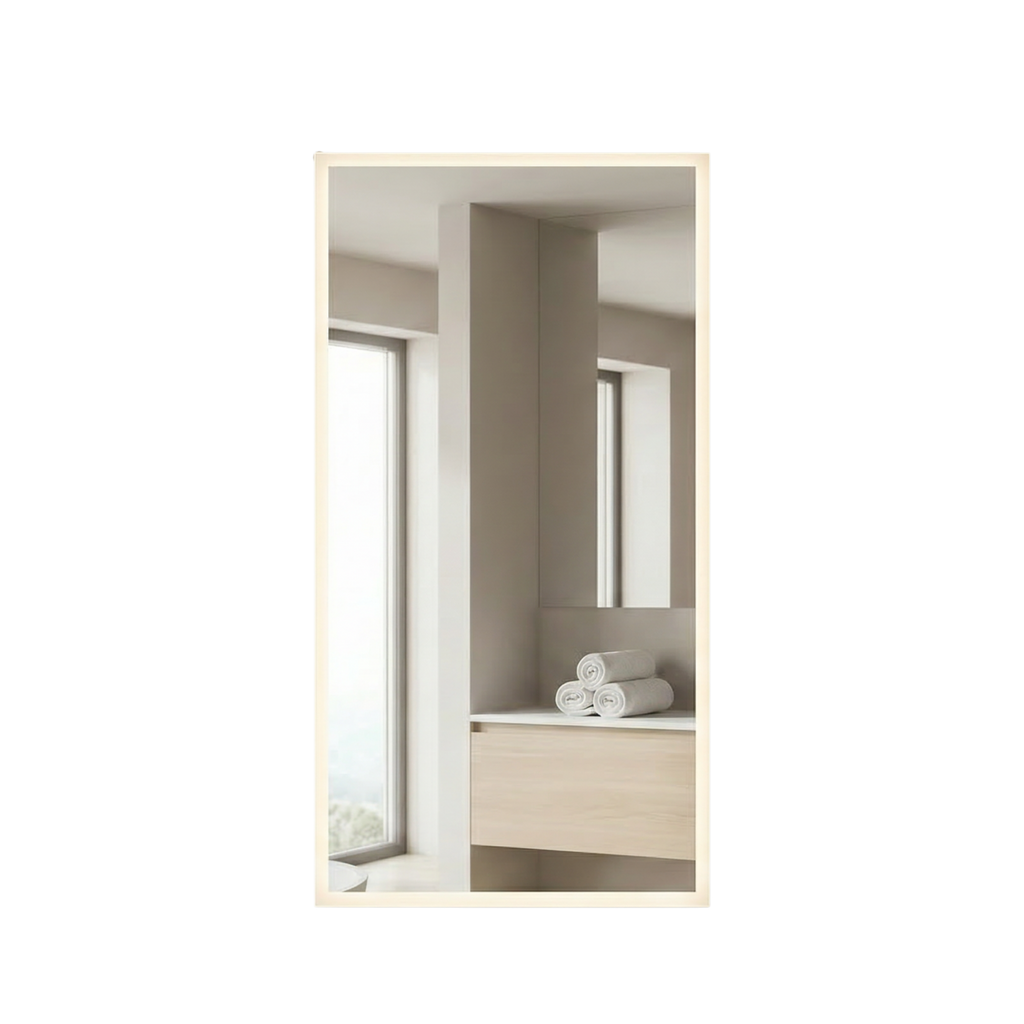 Signature Frameless Rectangular Front-Lit LED Mirror