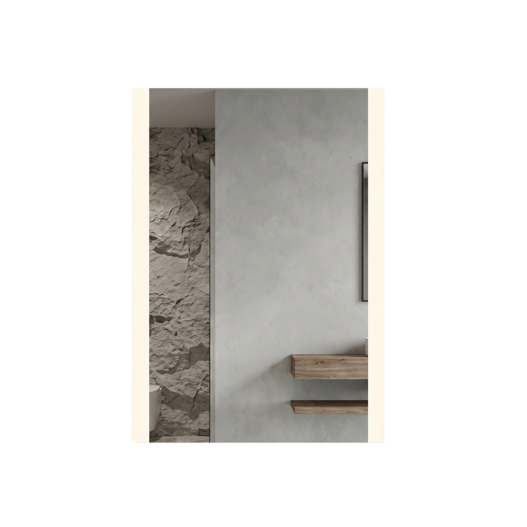 Signature Frameless Rectangular Front Edge-Lit Stripe LED Mirror