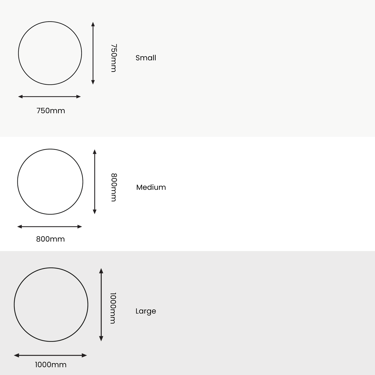 Signature Frameless Round Mirror