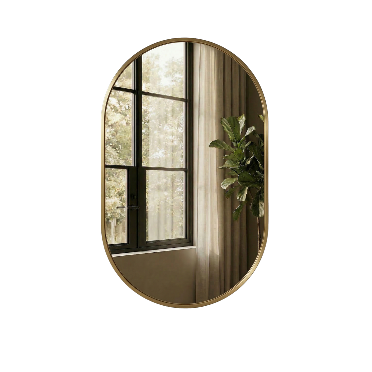 Scala Framed Pill Mirror